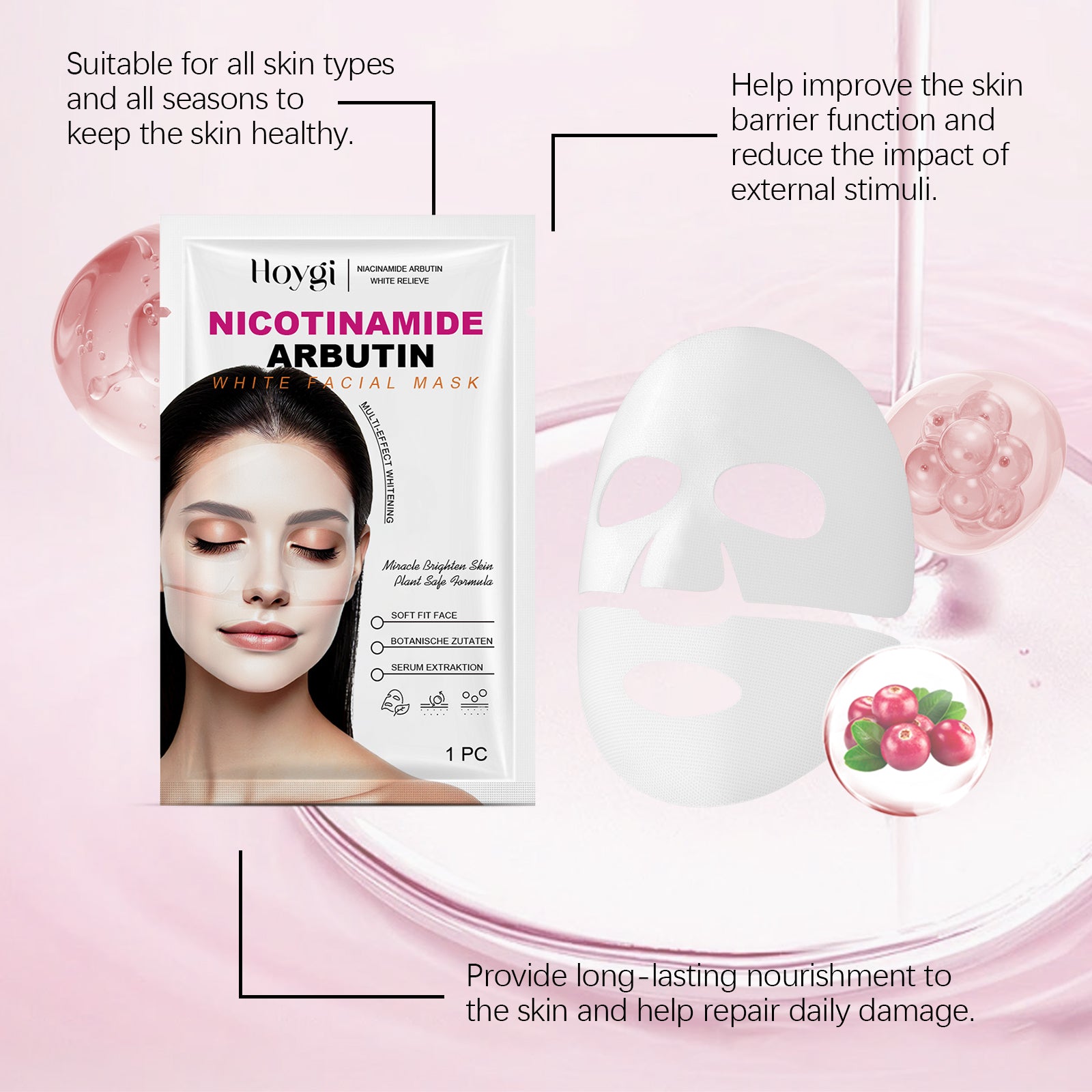 Hoygi Nicotinamide Arbutin Moisturizing Mask