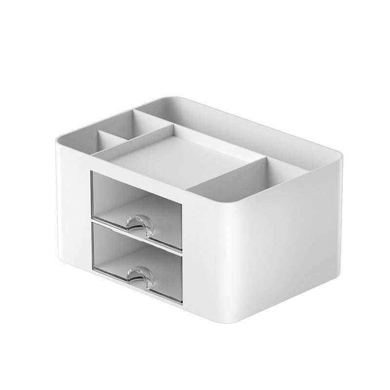 Plastic tabletop drawer brush box