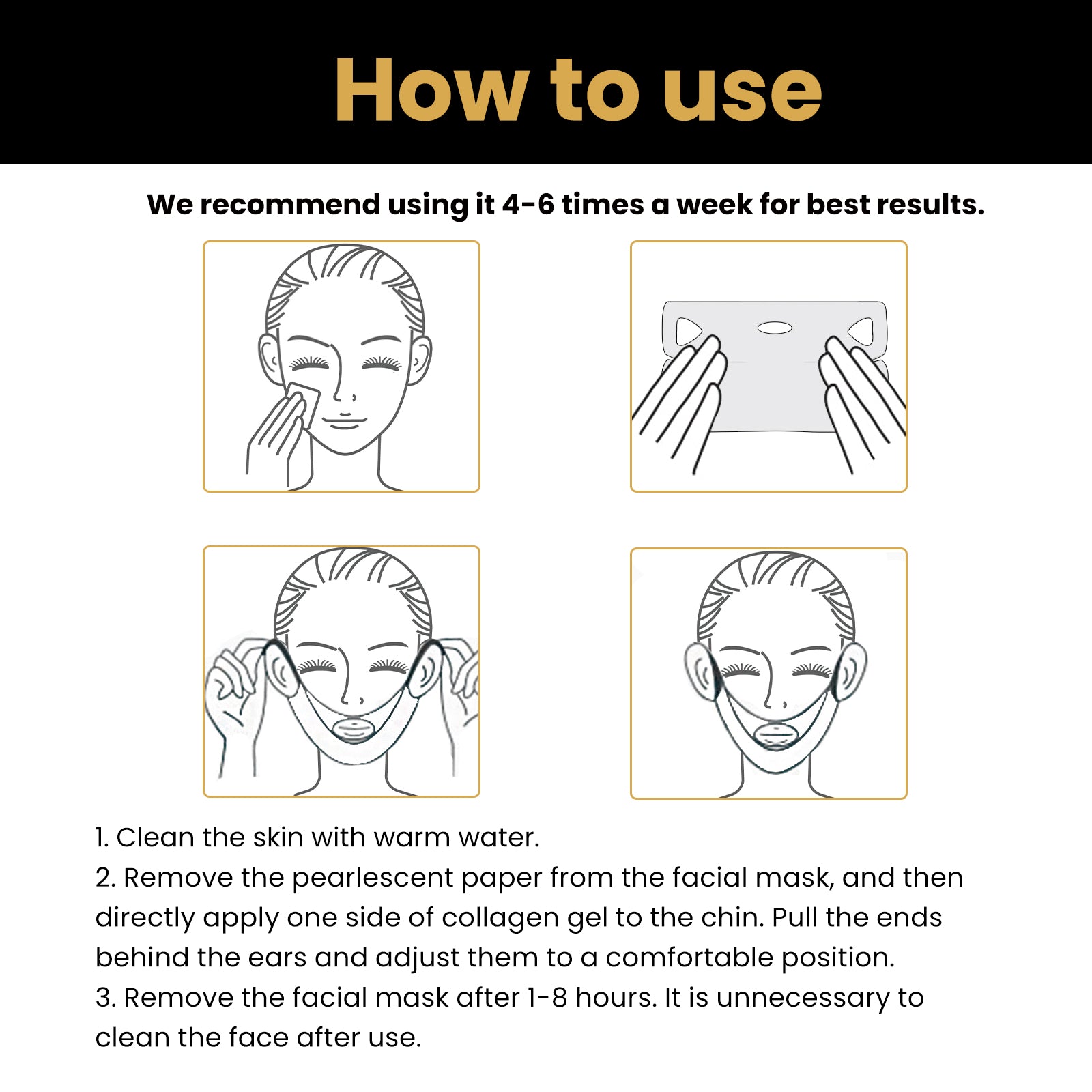 V-shaped Face Lifting Facial Mask,