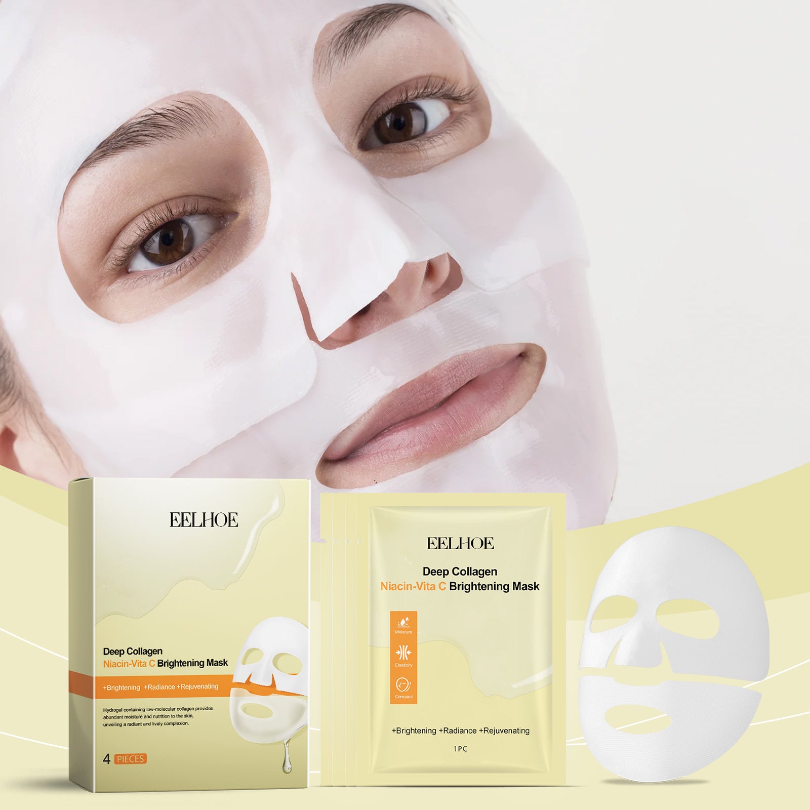 EELHOE Niacin Vitamin C Whitening Mask (Box Set) Hydrating,